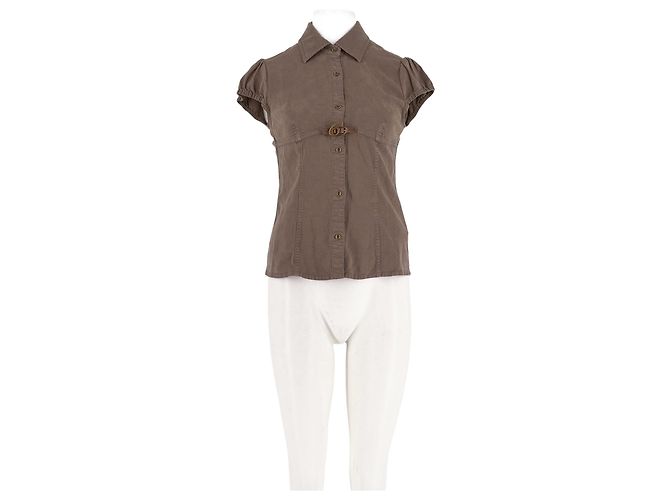Miss Sixty figurbetontes Top braun