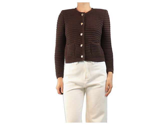 Ba&Sh Cardigan Gaspard marrón - talla S Castaño