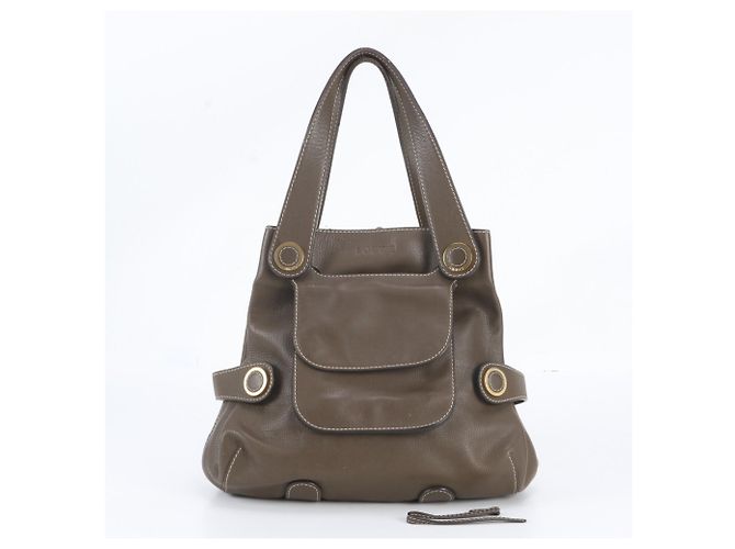 Saco Tote Loewe em couro castanho Marrom