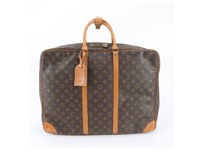 Sac Boston Louis Vuitton Monogram Sirius 50 en cuir Marron