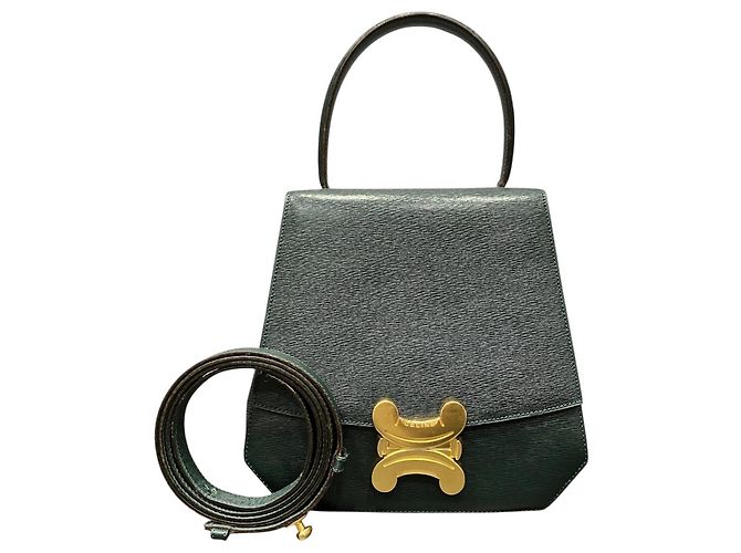 Triomphe Céline Sac à main 2-Way Celine en Vert et Kaki