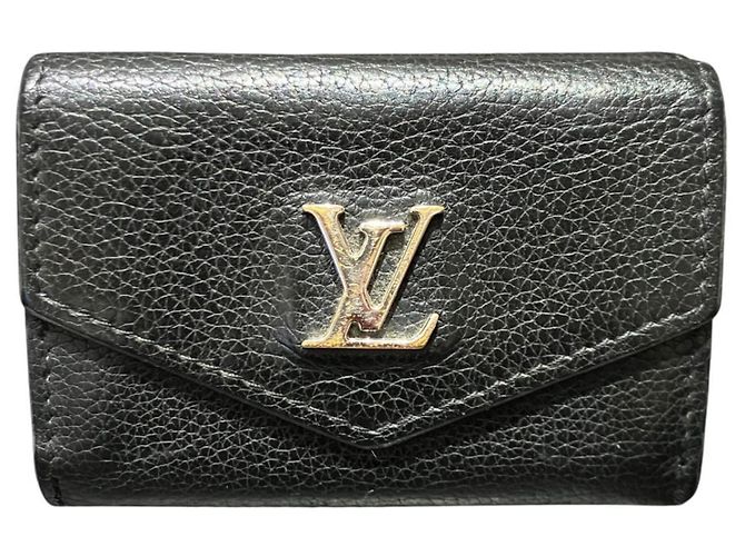 Louis Vuitton Portefeuille Lockmini Tri-fold Wallet Noir