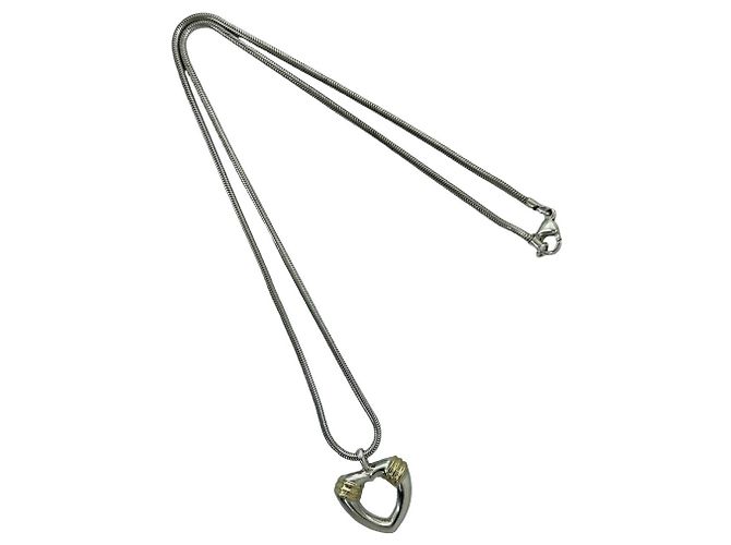 Autre Marque Collana Tiffany Vintage Heart Snake Argento D'oro
