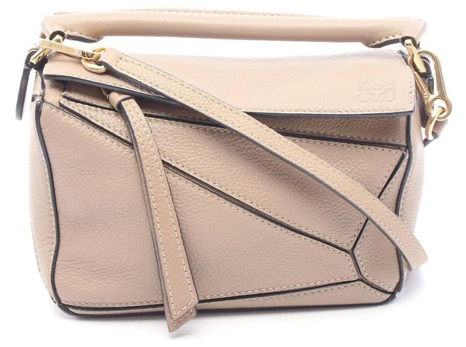 Bolsa Loewe Puzzle Bag Mini 2-Way Bege