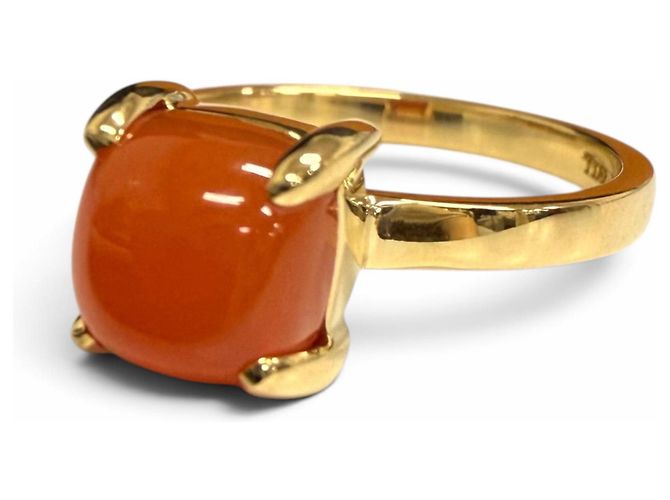 Autre Marque Anello Tiffany & Co. Sugar Stack in oro giallo 18K e calcedonia D'oro