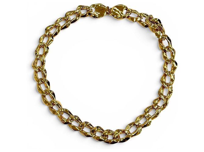 Yves Saint Laurent Vintage Gold Chain Halskette Golden