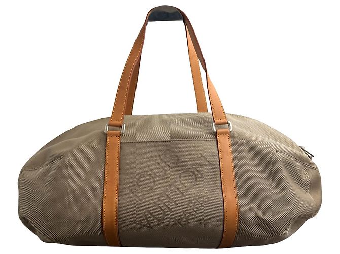 Louis Vuitton Attaquant Damier Géant Canvas Sable Weekender Bag Brown