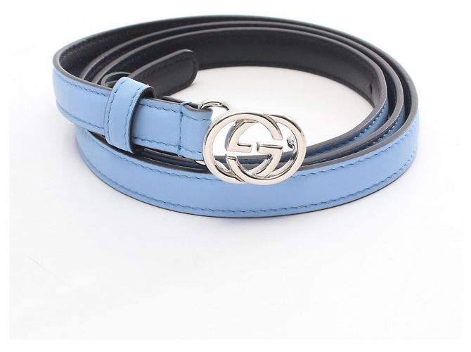 Gucci Interlocking G Gürtel Blau