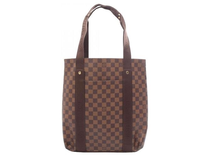 Saco Louis Vuitton Cabas Bobour Marrom Damier ebene