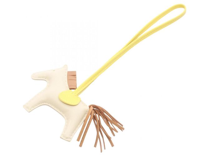 Hermès Accessorio Charm Hermes Rodeo PM Marrone Crudo Giallo