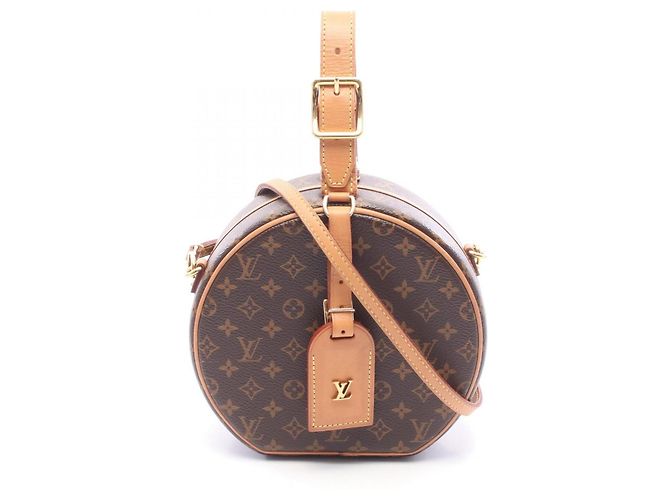 Borsa Louis Vuitton Petite Boite Chapeau Marrone Monogramma