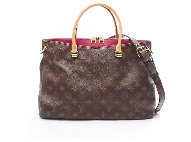 Bolsa 2-Way Louis Vuitton Pallas Marrom Monograma