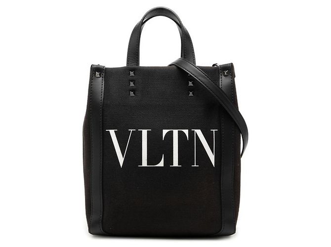 Bolsa de mão e de ombro Valentino Rockstud Preto Branco