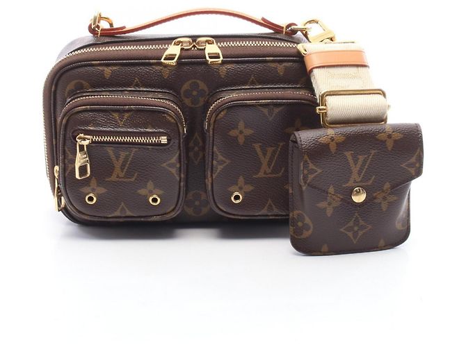 Borsa a tracolla Utility Louis Vuitton Marrone Monogramma