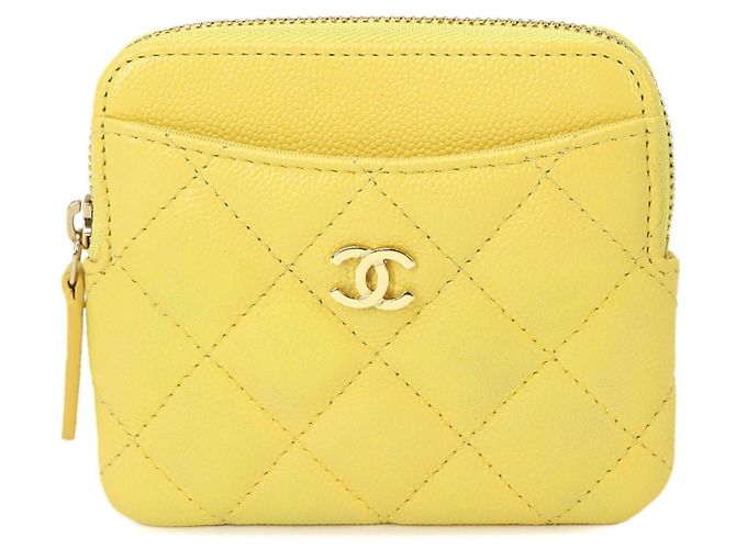 Portamonete Chanel Matelassé Giallo