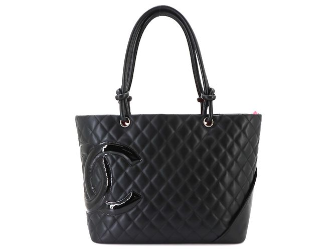 Sac à main cabas large Chanel Cambon Line Noir