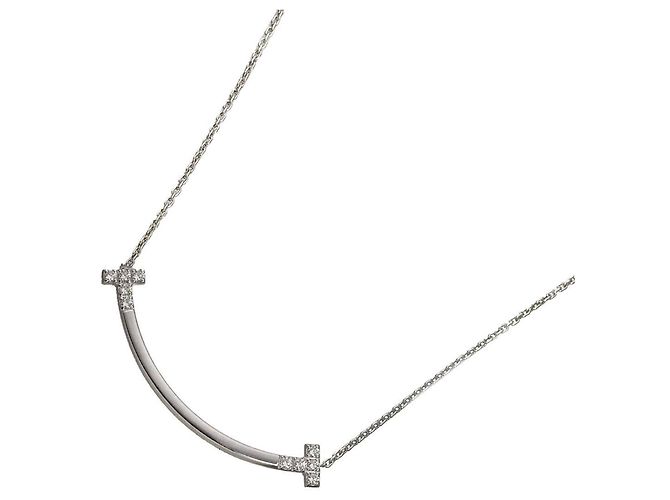 Autre Marque Collana Tiffany & Co. T Smile con diamanti D'oro