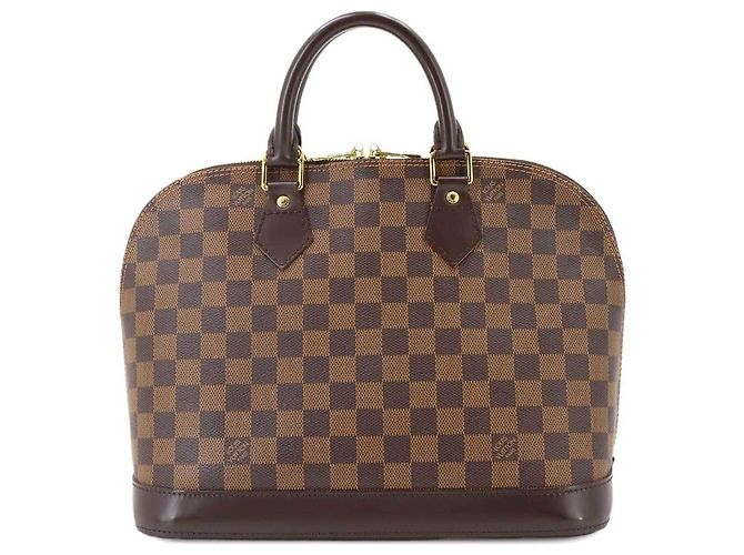 Sac à main Louis Vuitton Alma PM Damier Marron Damier ebène