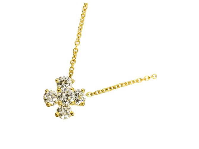 Autre Marque Collana Tiffany & Co. in oro giallo 18K e diamanti D'oro
