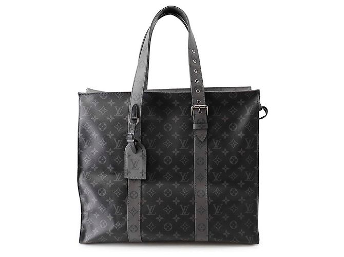 Louis Vuitton Black Monogram Eclipse Cabas Zippe GM