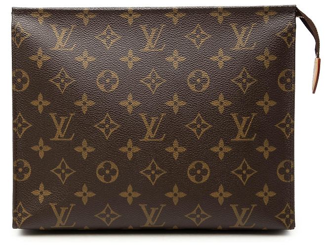 Louis Vuitton Brown Monogram Toiletry Pouch 26 Marron