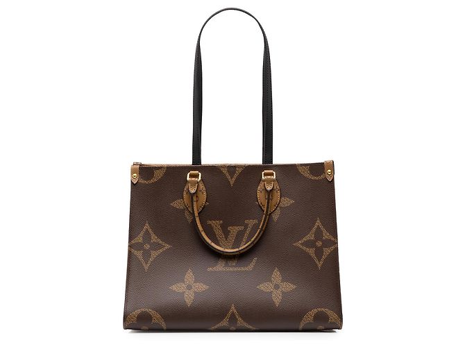 Louis Vuitton Brown Monogram Reverse Giant OnTheGo MM Marrom