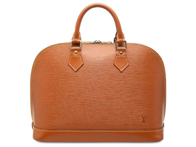 Louis Vuitton Brown Epi Alma PM Marron