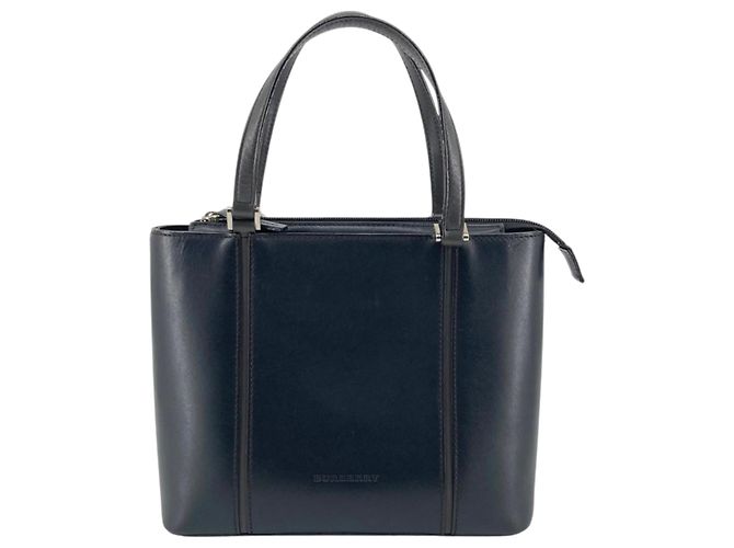Borsa a mano Burberry in pelle nera Nero