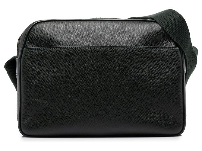 Louis Vuitton Green Taiga Reporter PM Vert Vert foncé