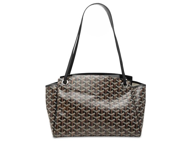 Goyard Black Goyardine Rouette PM Nero