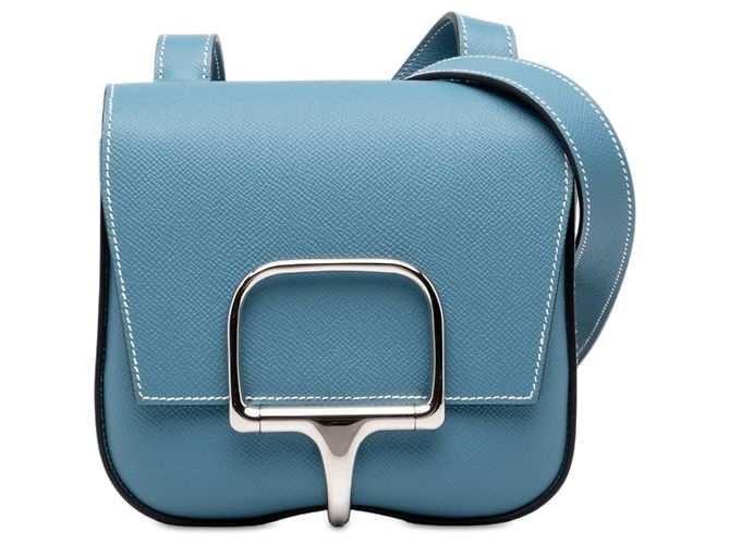 Hermès Blue Mini Epsom Della Cavalleria Blu chiaro
