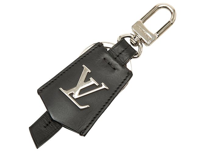 Louis Vuitton Portachiavi e Clochette in pelle nera Nero
