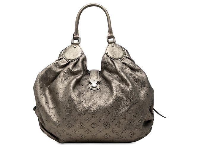 Louis Vuitton Silver Monogram Mahina XL Argenté
