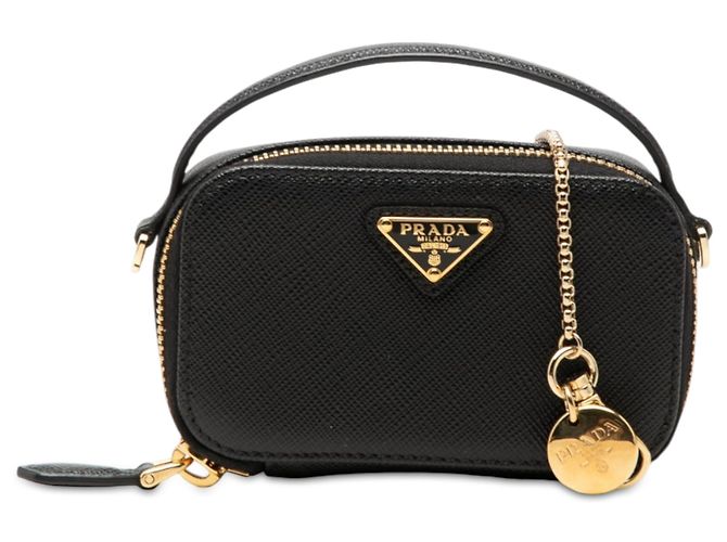 Bolsa Mini Saffiano Prada Preta Preto