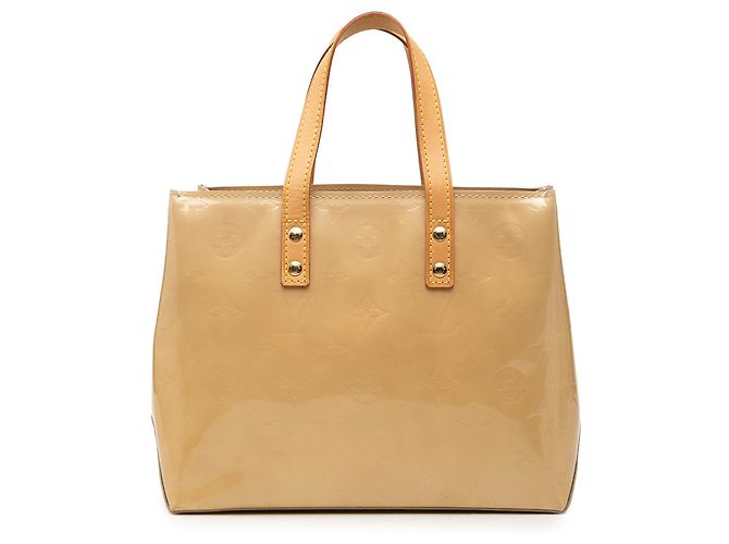 Louis Vuitton Beige Monogram Vernis Reade PM