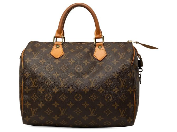 Louis Vuitton Brown Monogram Speedy 30 Marron