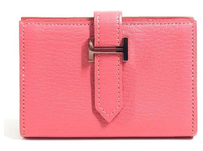 Hermès Portafoglio Hermes Bearn Compact Rosa