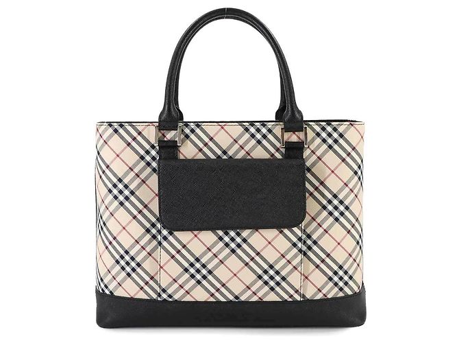 Borsa Burberry Nova Check Nero Beige