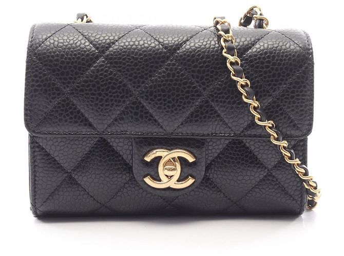 Classique Sac à épaule Chanel Matelassé Small Flap Noir