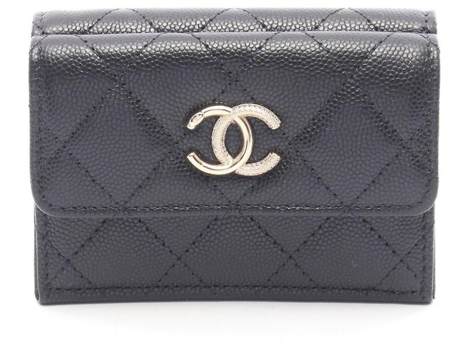 Cartera Small Flap Matelassé Chanel Negro