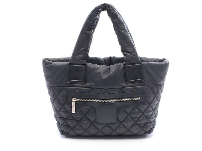 Sac cabas réversible petit modèle Chanel Coco Cocoon Noir