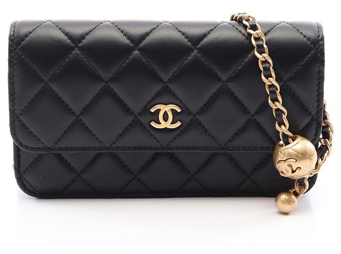 Borsa a tracolla Chanel Matelassé Nera Nero