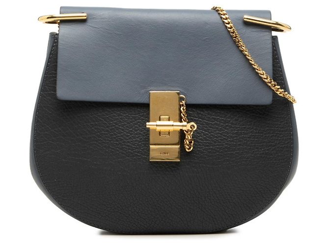 Borsa a tracolla Chloé Drew Chain Blu