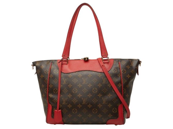 Borsa Tote Louis Vuitton Monogram Estrella Marrone Rosso Fuschia