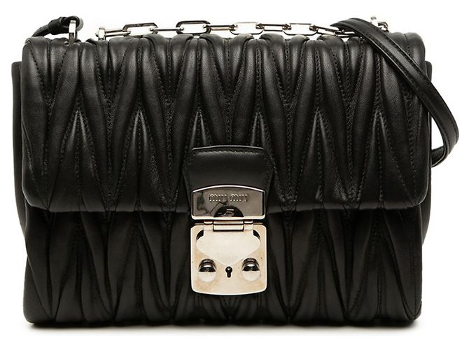 Sac à main Miu Miu Matelassé 5BD002 Noir