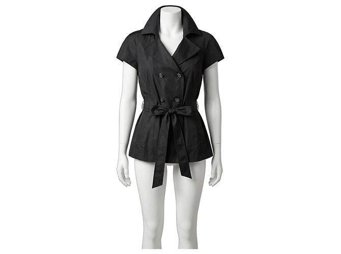 Giacca corta nera Les Copains in nylon Nero