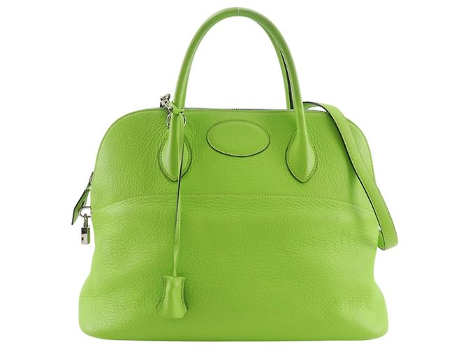 Hermès Hermes Bolide Clemence 35 Verde
