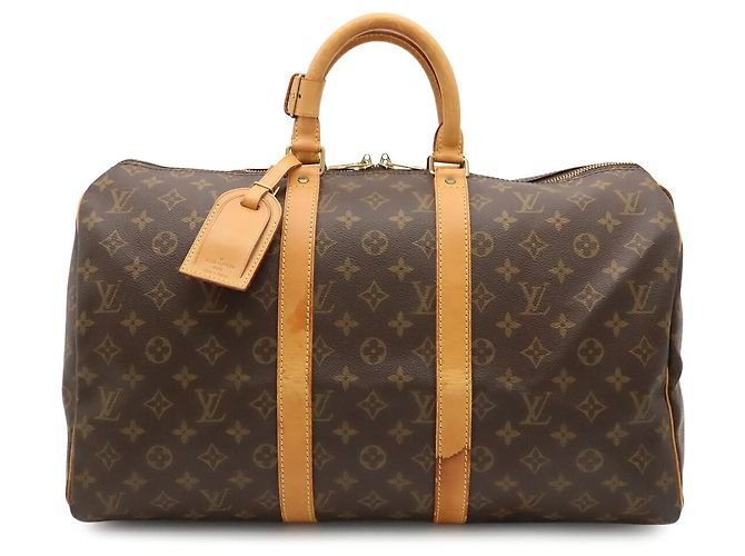 Bolso Boston Louis Vuitton Monogram Keepall 45 Castaño