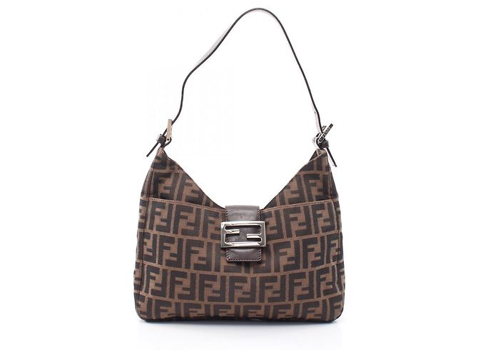 Borsa a mano e borsa a tracolla Fendi Zucca Marrone Nero