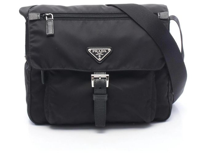 Prada VELA Shoulder Bag Black